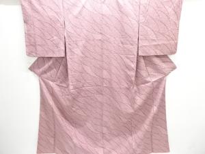 アンティーク　小花模様手織り紬着物